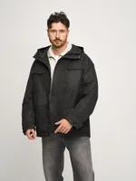 Куртка FOS с диагональными карманами черная