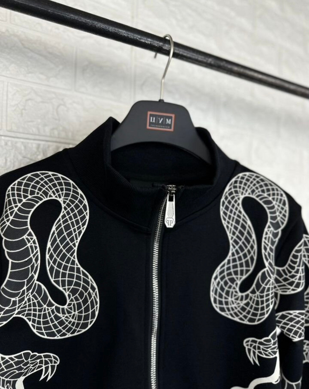 Кофта на молнии Philipp Plein Snake’s Edition