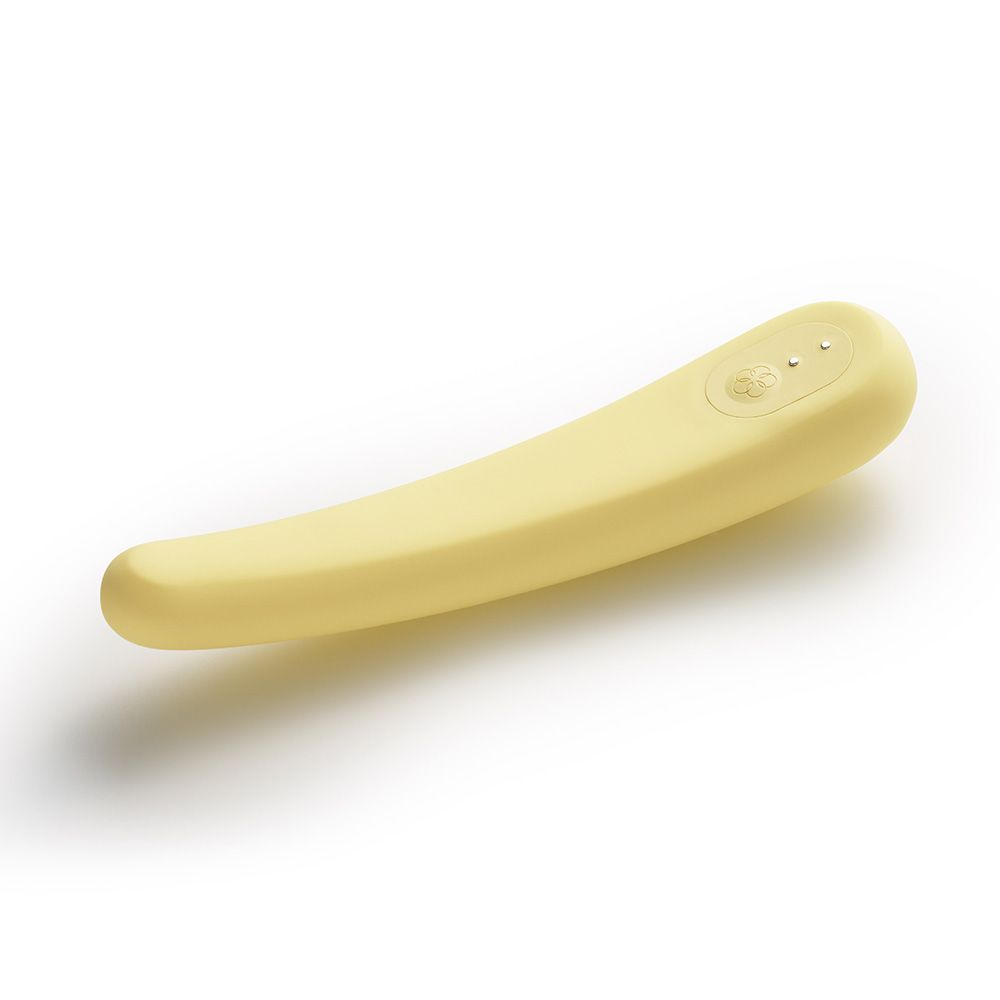 Желтый вибратор iroha Fit Mikazuki - 17,7 см. (Цвет: желтый)