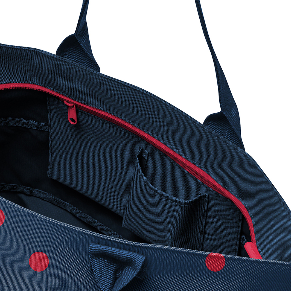 Сумка shopper e1 mixed dots red