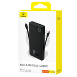 Внешний аккумулятор Baseus Airpow Lite Dual-Cable 2C+L+U 10000mAh 22.5W