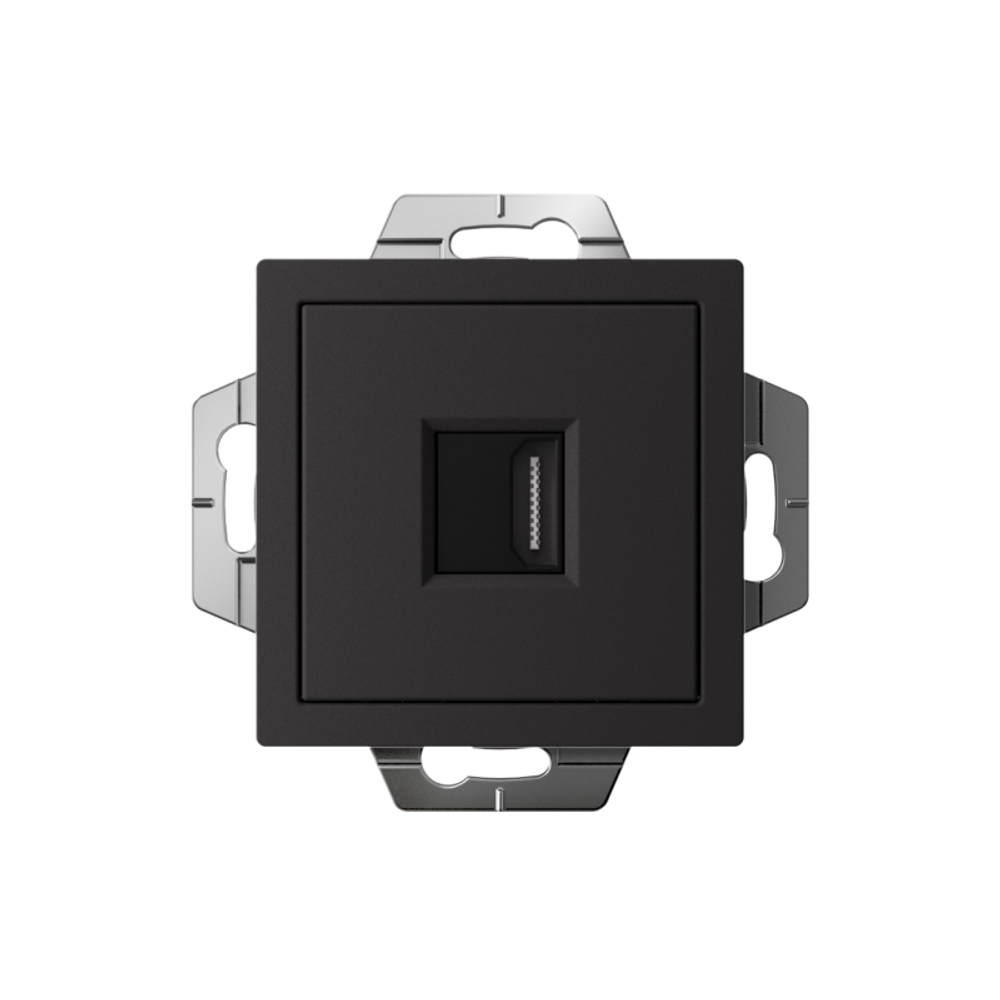 Розетка HDMI AtlasDesign механизм карбон SE ATN001080