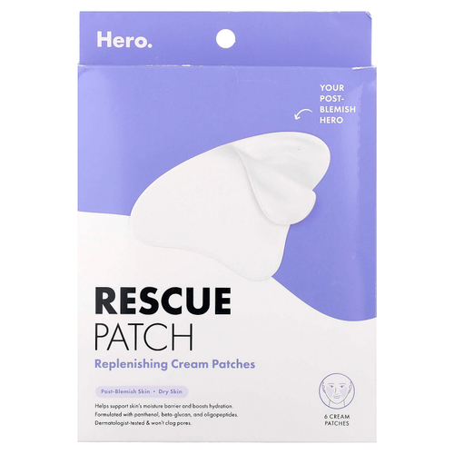 Hero Cosmetics, Rescue Patch, 6 кремовых патчей