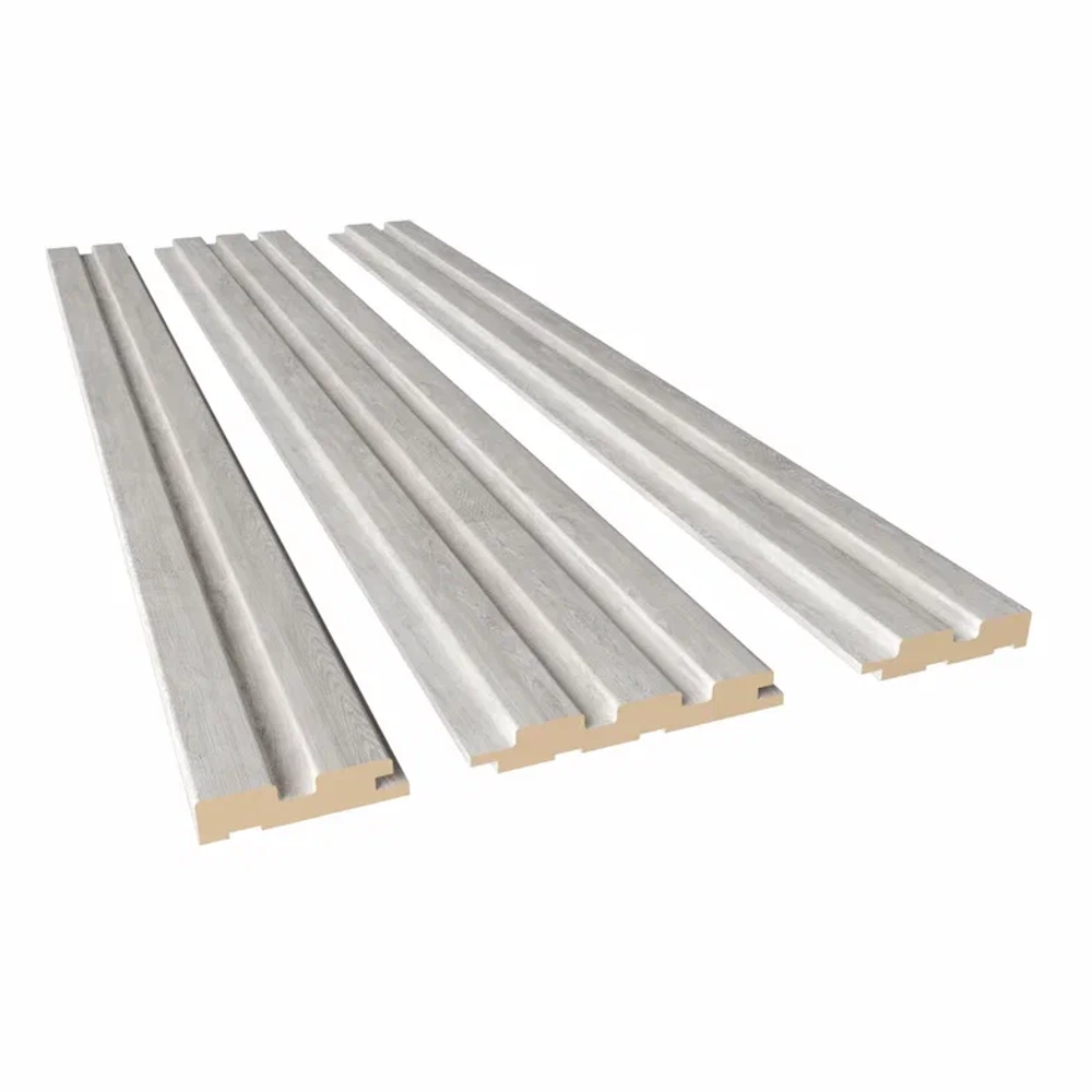 Стеновая реечная панель Альберо, Эко-шпон Дуб нордик, 120*16*2750 мм