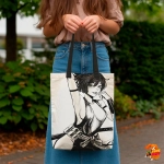 Сумка шоппер с принтом Адский Рай