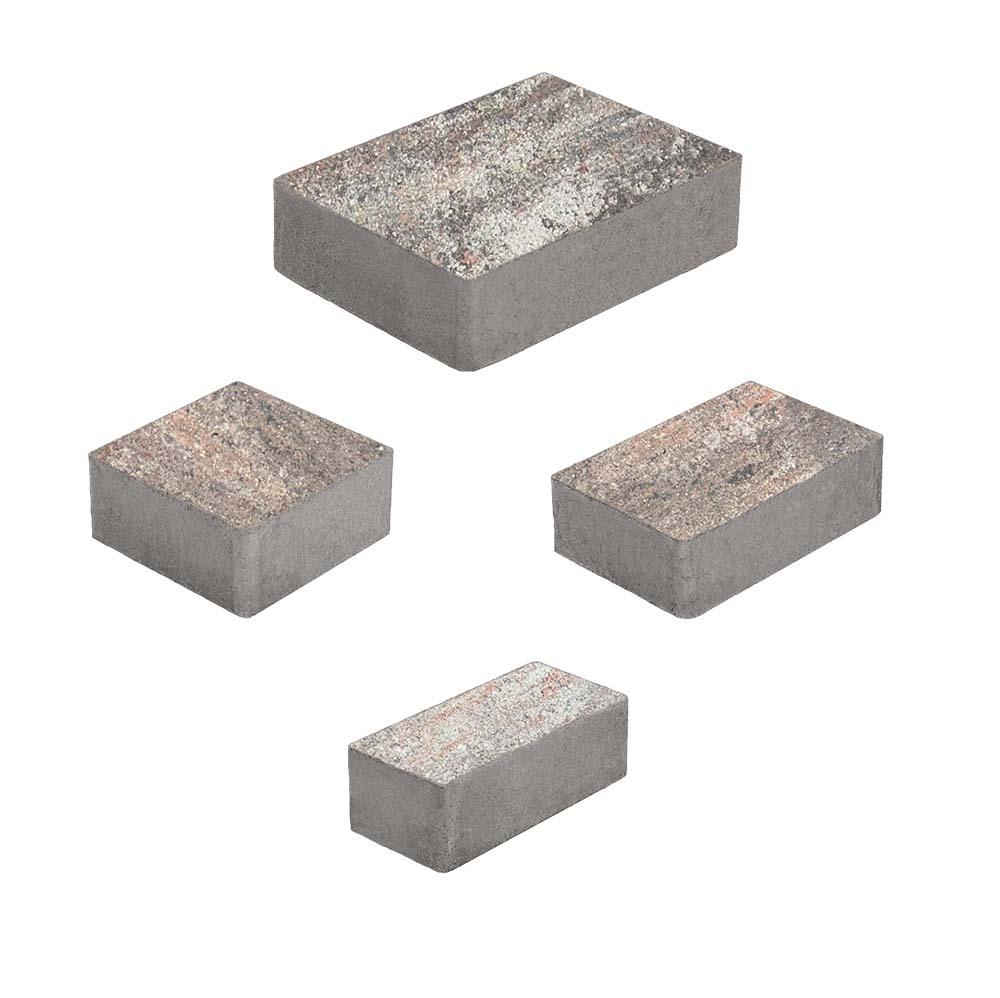 Тротуарная плитка МЮНХЕН - Листопад гладкий Клен, комплект из 4 видов плит