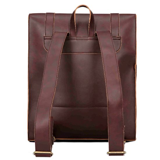 Крафтовый рюкзак из экокожи Нанджу. Коричневый