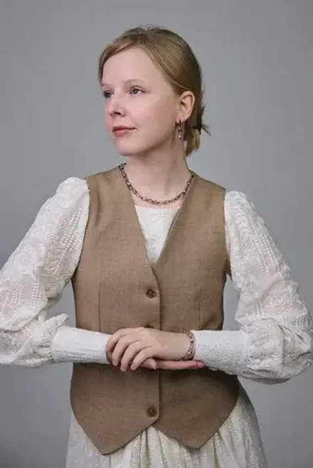 Колье кубики из сиреневых кристаллов Swarovski и гематита,оттенок золото