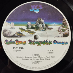 Винтажная виниловая пластинка LP Yes Tales From Topographic Oceans (Japan 1973) (Obi) The Remembering