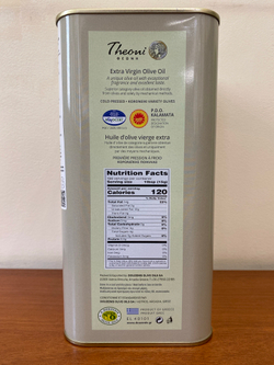 Оливковое масло Theoni P.D.O. KALAMATA Extra Virgin 3л Греция