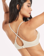 Бежевый бюстгальтер с контрастной строчкой (Размер: 70C) (Цвет: бежевый)