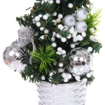 Елка в горшке «Волшебная красавица» 20 см, Серебро