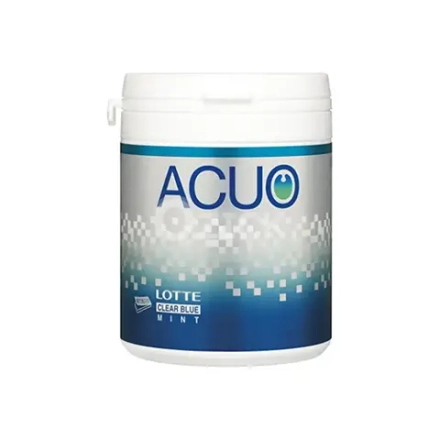 Жевательная резинка ACUO Clear Blue Mint Bottle голубая мята, Lotte, 140г