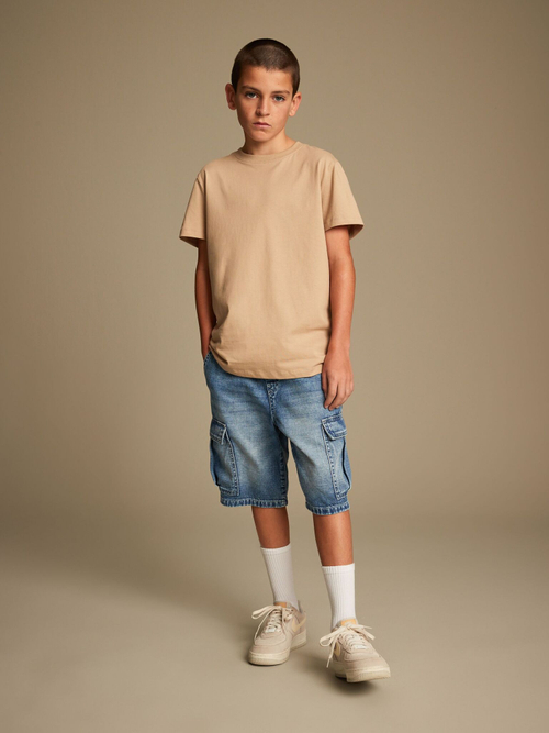 Шорты карго джинсовые для мальчика Next 505-446, Синий