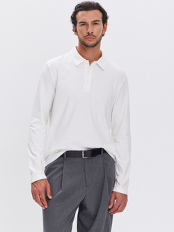 Повседневный базовый лонгслив поло