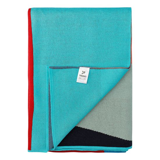 Плед из хлопка по мотивам нанайских орнаментов из коллекции cultural heritage, 130х180 см