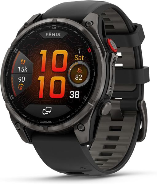 Умные часы Garmin Fenix 8 Pro 51 мм AMOLED Sapphire Titanium Серый | Carbon Gray (010-03199-00 | 010-03199-01)