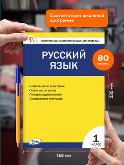Контрольно-измерительные материалы. Русский язык. 1 класс