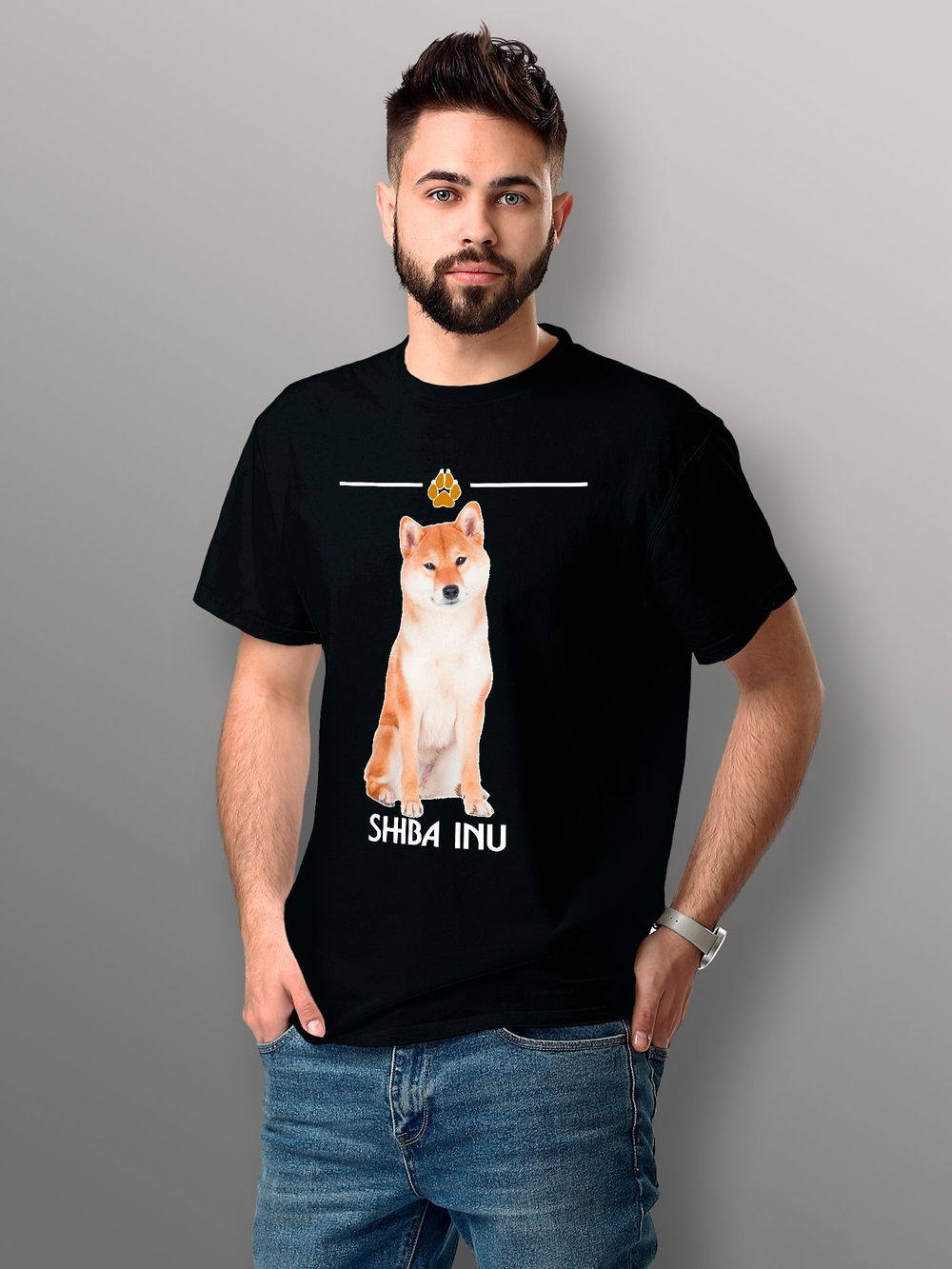 Футболка собака породы сиба-ину