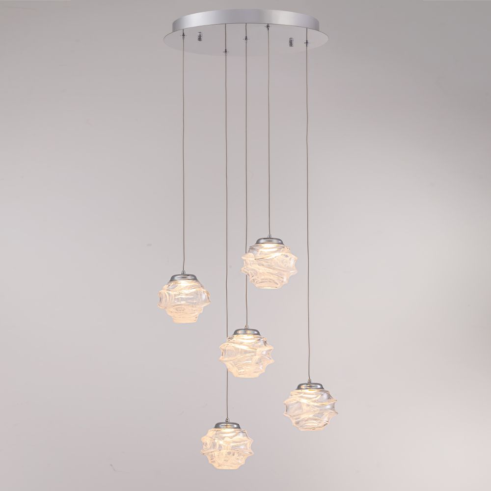 Подвесной светильник MD25030003-5A chrome/clear