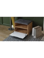 Прихожая с зеркалом Дуб Крафт золотой 200х43х226