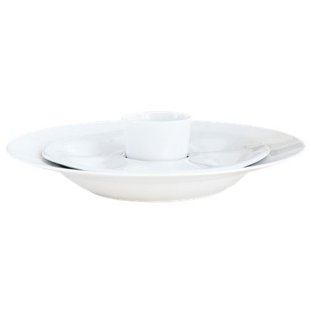 Phoebe - Набор тарелок с соусником 60 мл PHOEBE артикул 22919 Phoebe, BERNARDAUD