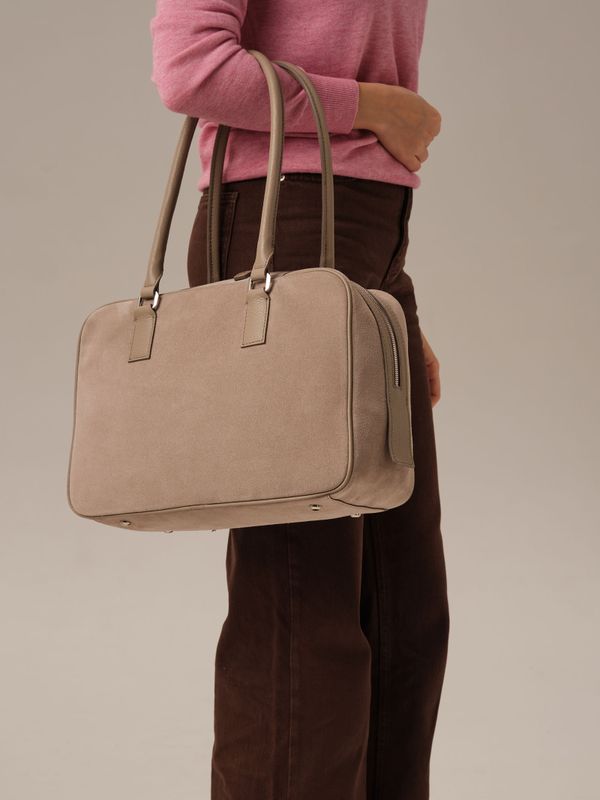 Замшевая сумка DBR Dominique 31389 ваниль