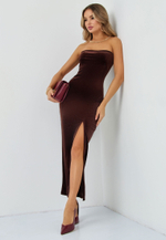 Платье бархат с разрезом