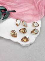 Капля Drop 14*10 мм,Crystal golden light