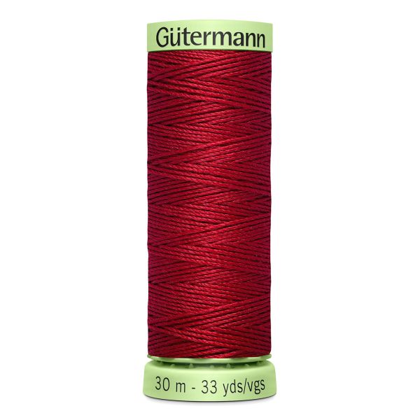 Нитки отделочные Gutermann Top Stitch 30 (30 метров), 5 кат. | 367 т.красный