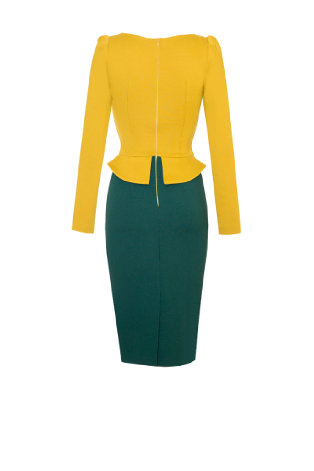 Платье футляр с баской 02-18FW