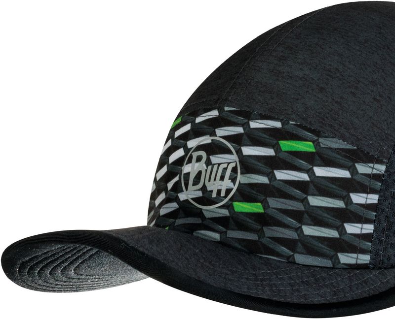 Спортивная кепка для бега Buff Run Cap R-Geotrik Black Фото 4