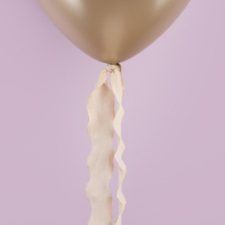 Лента тканевая (4 см*9,14 м) Нежная волна, Кремовый, 1 шт.