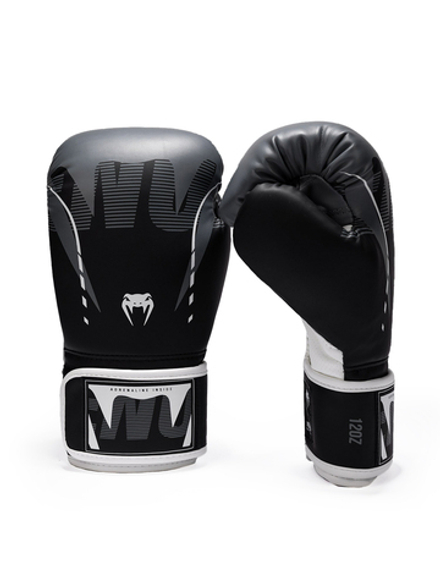 Перчатки боксерские Venum Adrenaline Black/Silver Grey