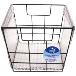 Корзинка для хранения металлическая «ЭЛИНТ», цвет пастельно серый, 30*20*15см (лейбл Селфи)