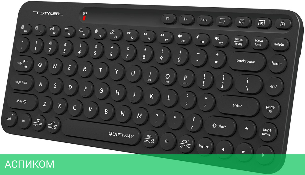 Клавиатура A4Tech Fstyler FBK36C AS черный (FBK36C AS)