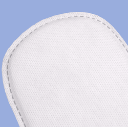 Тапки спанбонд, закрытый мыс (100 пар), одноразовые, белые, с накатом и подошвой 5 мм