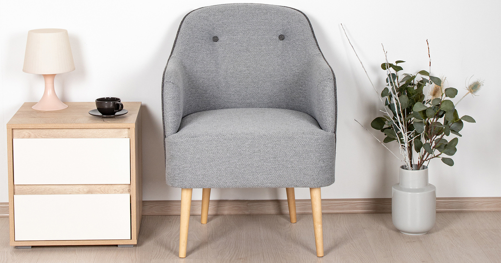 Алекса кресло для отдыха (серебристый-серый)