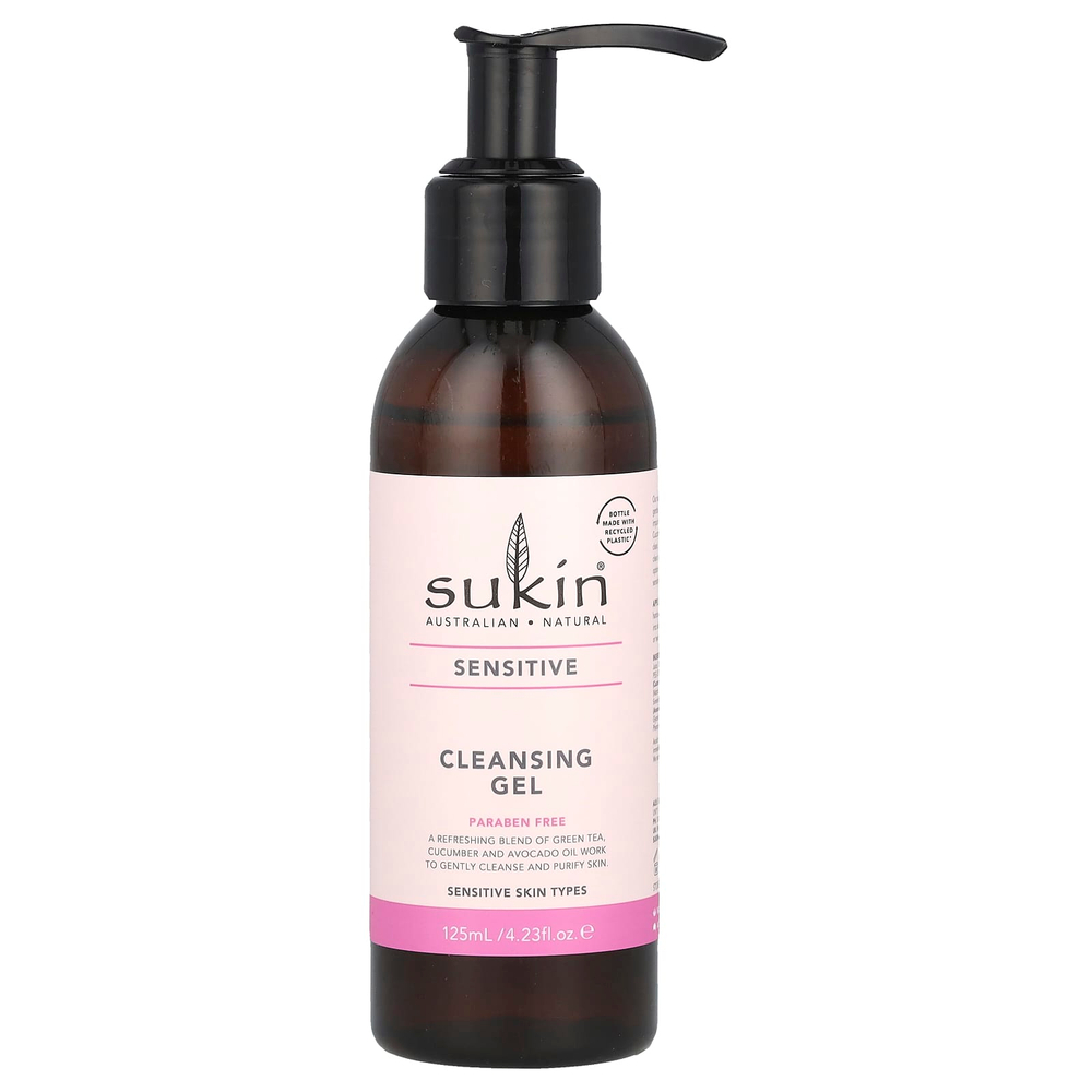 Sukin, Очищающий гель, для чувствительной кожи, 125 мл (4,23 жидк. унц.)