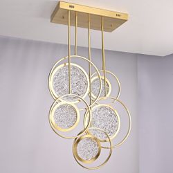 Дизайнерская люстра на штанге ЛУНА lighting collection L60