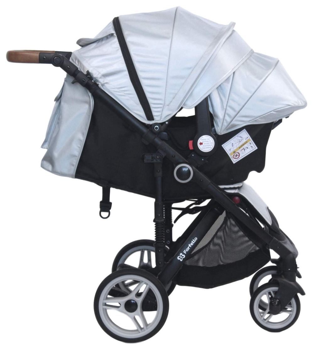 Коляска детская прогулочная Bino Angel Comfort серебристый Артикул: BAC-9