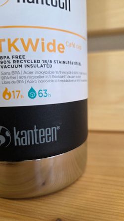 Термокружка Klean Kanteen TKWide Cafe Cap 20oz (592 мл) Black (мелкие потертости)