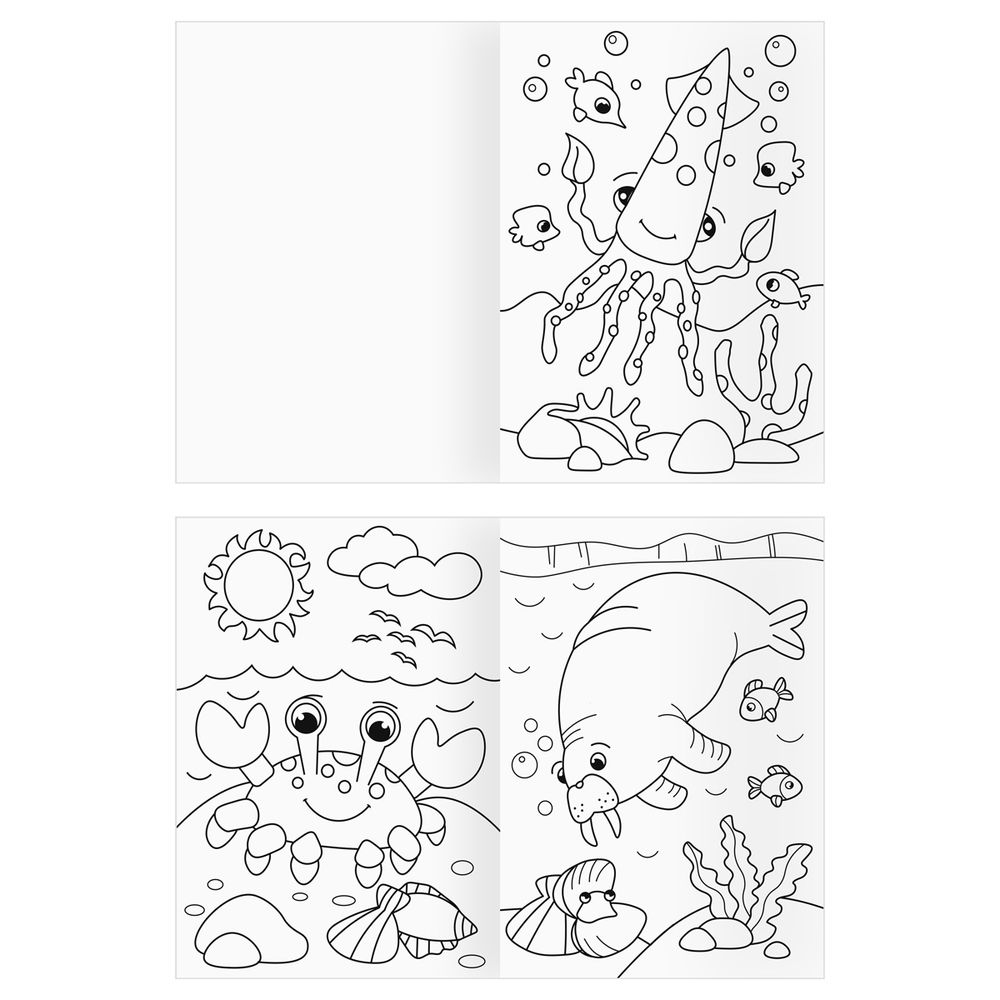 Раскраска А4 Любимые животные Три совы, в ассортименте