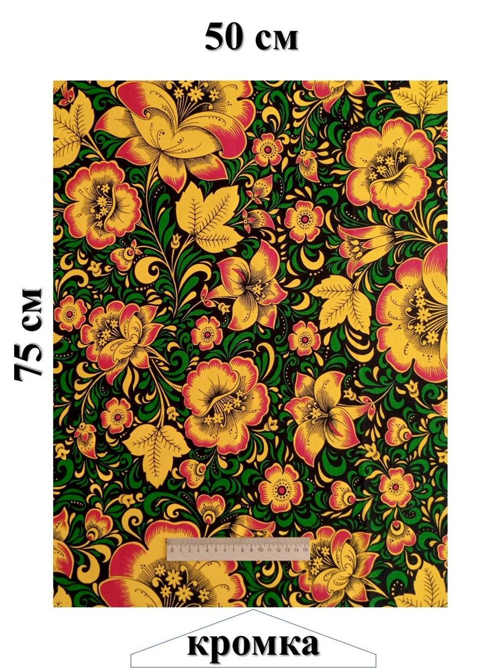 Набор ткани для пэчворка, рукоделия и шитья, 4 отреза по 50см*75см, бязь 100% хлопок, Набор №ТН1