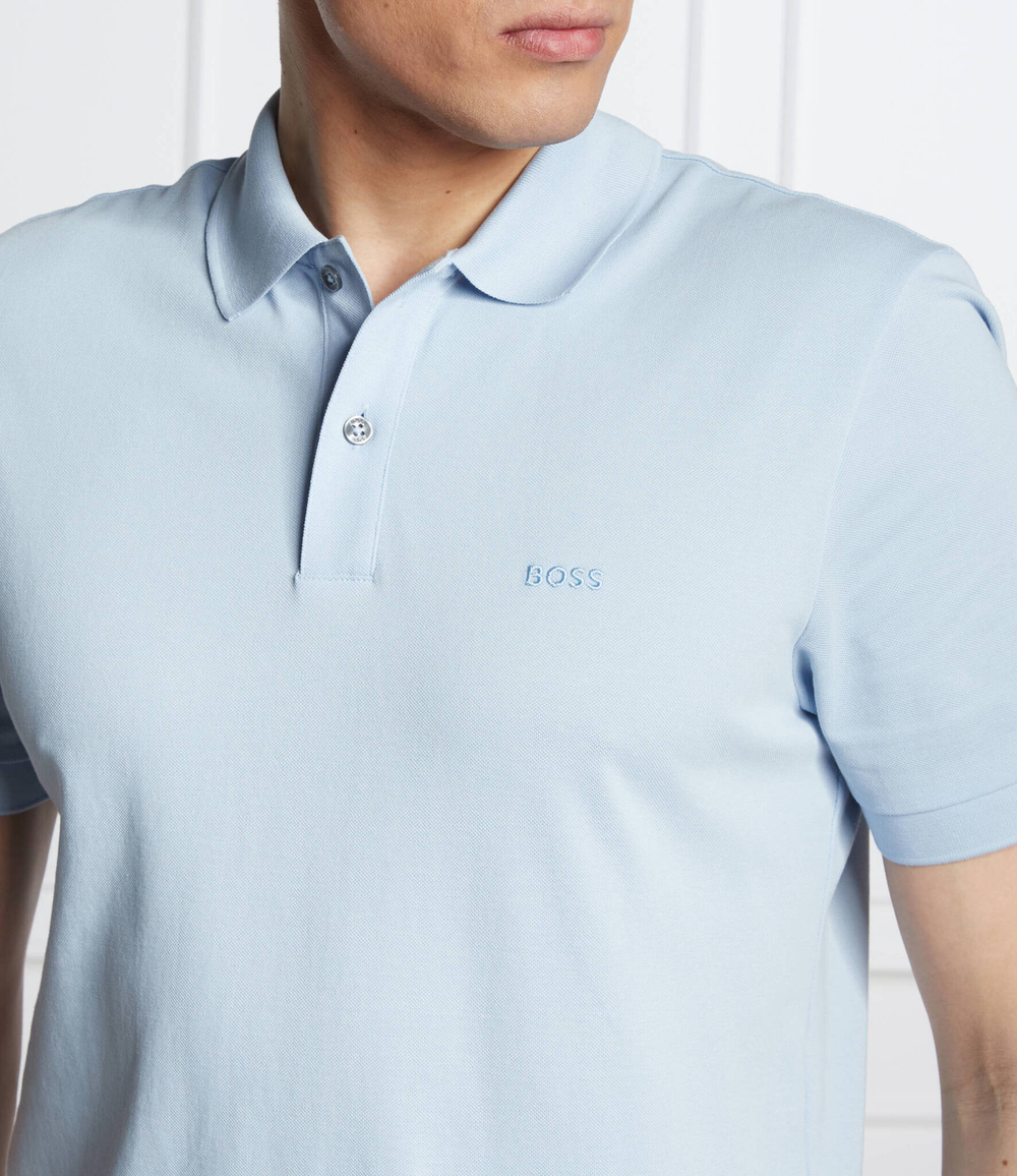 поло pallas BOSS BLACK - голубой(50468362)