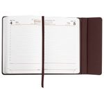 Ежедневник датированный 2022 А5 138x213 мм BRAUBERG "Towny", под кожу, клапан, коричневый, 112736