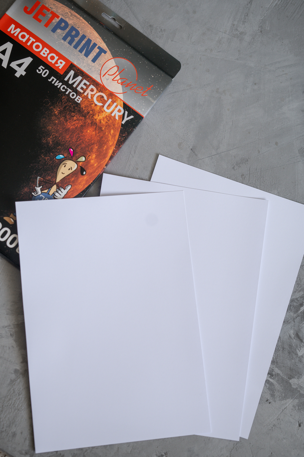 Фотобумага МАТОВАЯ, А4, 50 л, 200 г/м2 JetPrint для струйной печати фото
