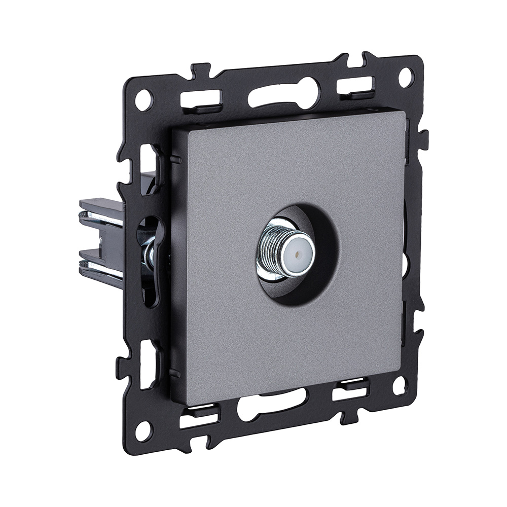 Розетка TV, серый Kollinger Asthetik AS-020GY