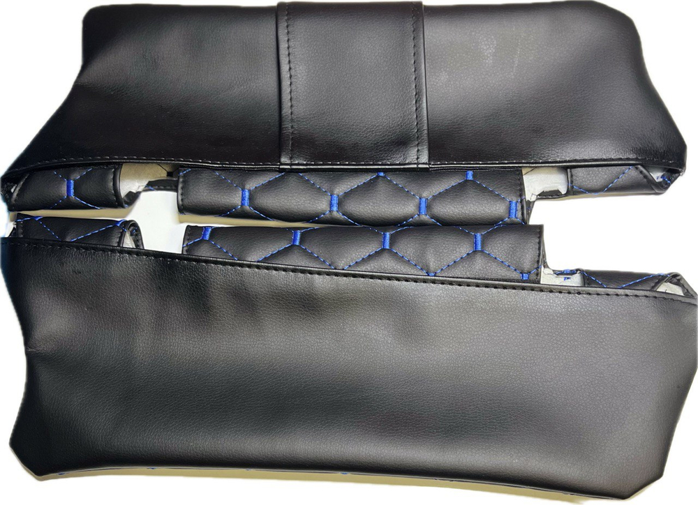 Чехлы на козырьки ВАЗ 2110, 2111, 2112 (синяя нить Рубин)