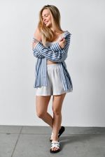 Блузка (рубашка) Тропический рай-2 Виотекс ГОЛУБОЙ